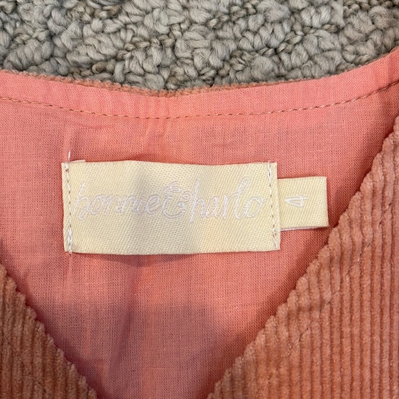 Bonnie and Harlo corduroy zip front dress. Size 4T - Picture 2 of 4